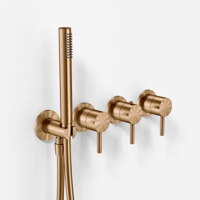 Semplice STB801 - Termostatsats, PVD Borstad Koppar