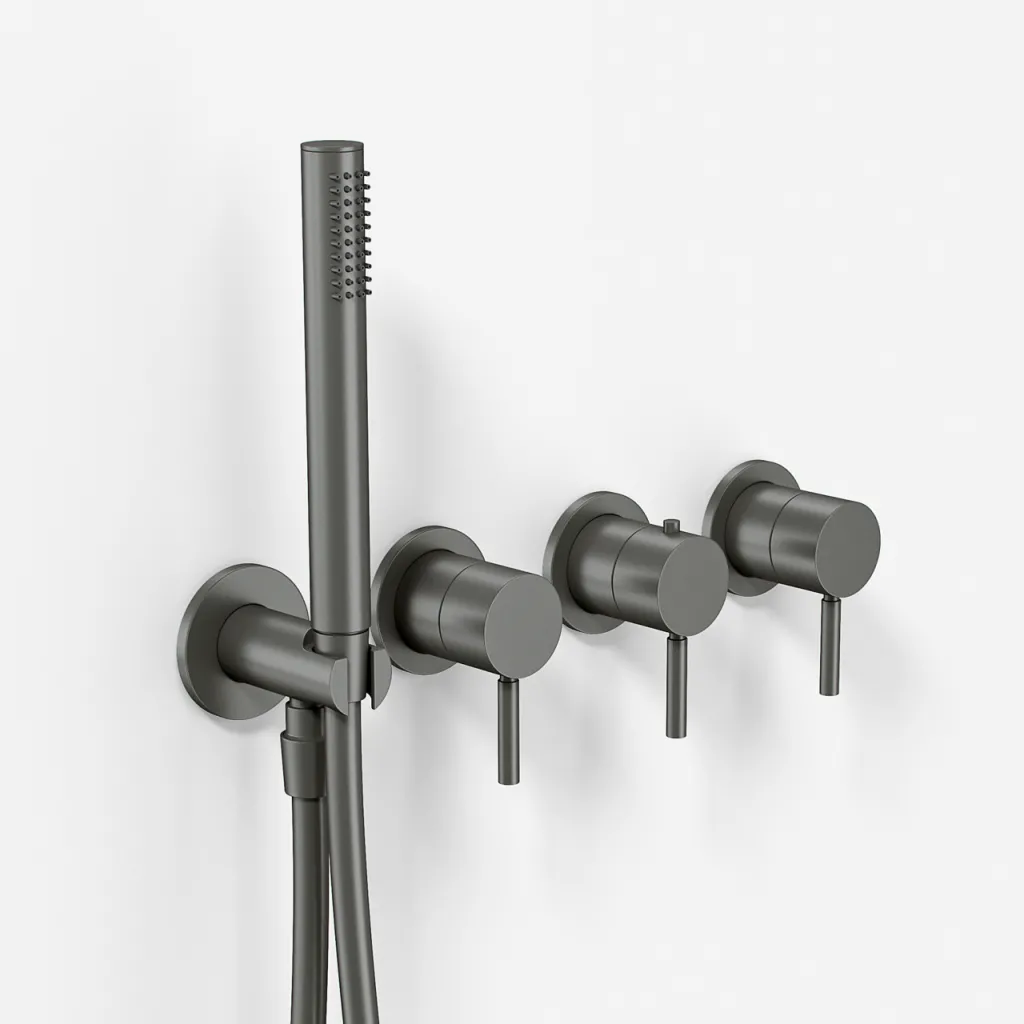 Semplice STB801 - Termostatsats, PVD Matt Gun Metal