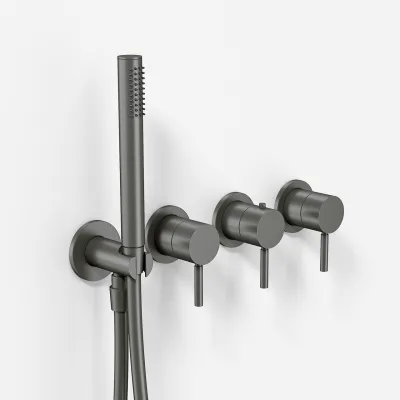 Semplice STB801 - Termostatsats, PVD Matt Gun Metal