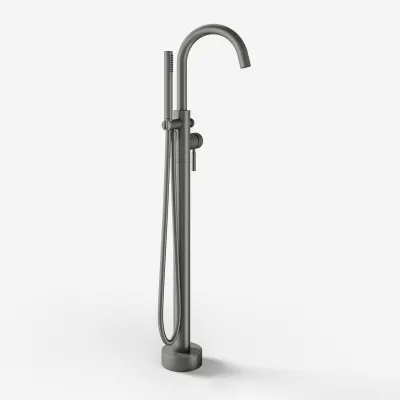 Semplice SBS600 - Fristående badkarsblandare, PVD Matt Gun Metal