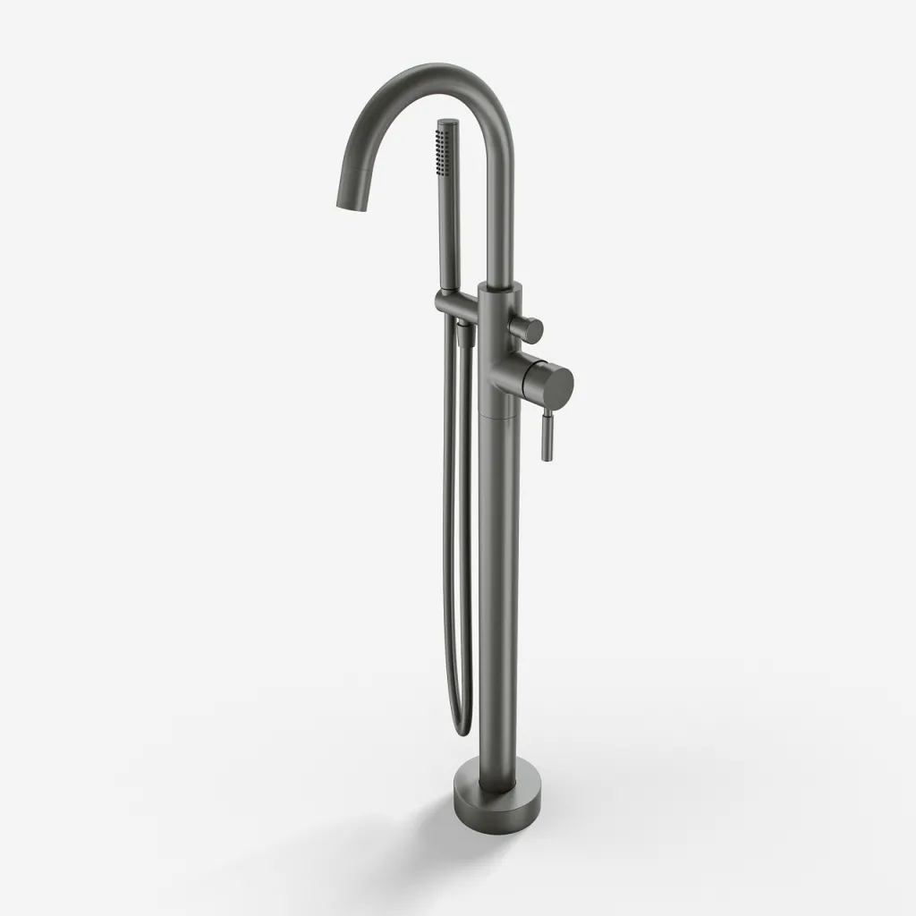 Semplice SBS600 - Fristående badkarsblandare, PVD Matt Gun Metal