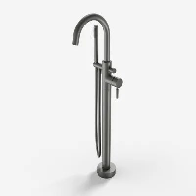 Semplice SBS600 - Fristående badkarsblandare, PVD Matt Gun Metal