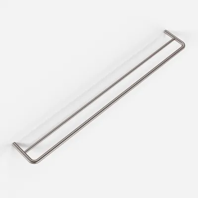 Semplice PS20-80 - Dubbel handduksstång, PVD borstat stål