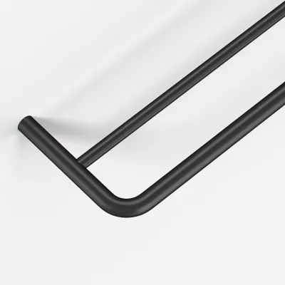 Semplice PS20-80 - Dubbel handduksstång, matt svart