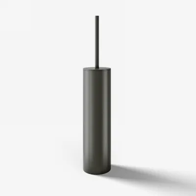 Semplice PS33 - Golvstående toalettborste, PVD Matt Gun Metal