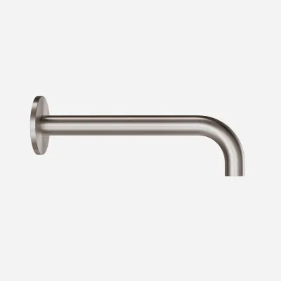 Semplice SSP2222 - utloppspip Ø22 mm längd 22 cm Rosett Ø65 mm, PVD Borstad Stål