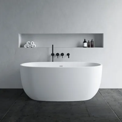 ArkiLife Nomi AN150 - Badkar 150x72 cm, Matt Vit
