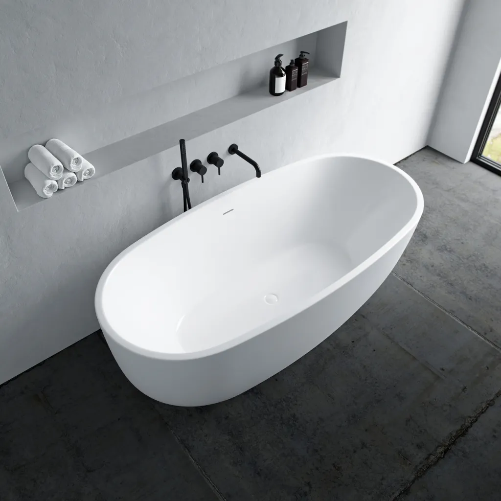 ArkiLife Nomi AN170 - Badkar 170x80 cm, Blank Vit