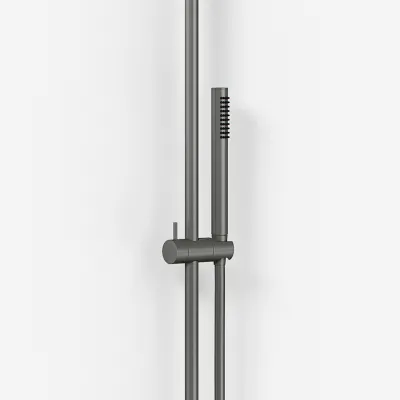 Semplice SRL10 S02 - Termostatset, XXL Rain DeLux Ø28 med EasyClean, PVD Matt Gun Metal