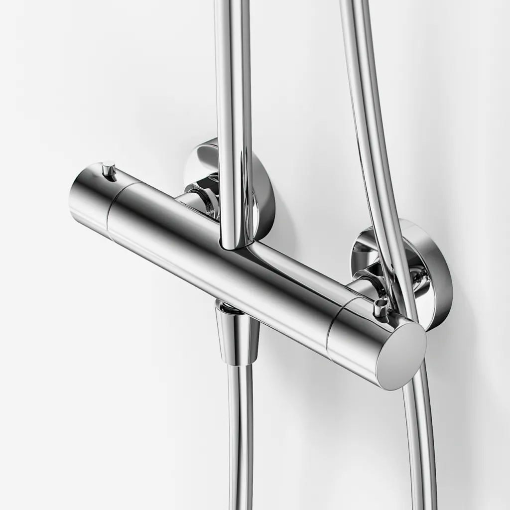 Semplice SRL10 S03 - Termostatset, Rain DeLuxe RHB30, Ø30 cm, Krom