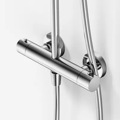 Semplice SRL10 S03 - Termostatset, Rain DeLuxe RHB30, Ø30 cm, Krom