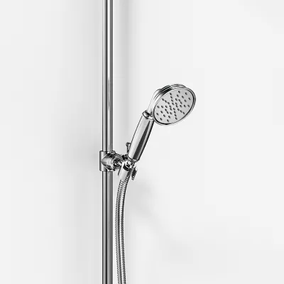 Hassel&Teudt HBR800 S02 - Duschstångssats m/Ø31 cm. Rain DeLuxe m/EasyClean, Chrome