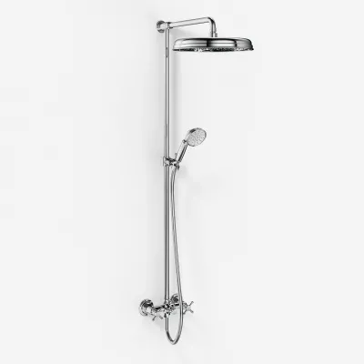 Hassel&Teudt HBR800 S02 - Duschstångssats m/Ø31 cm. Rain DeLuxe m/EasyClean, Chrome