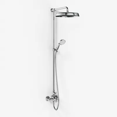 Hassel&Teudt HBT900 S02 - SmartTerm duschstångsset med Ø31 cm. Rain DeLuxe med EasyClean, Krom