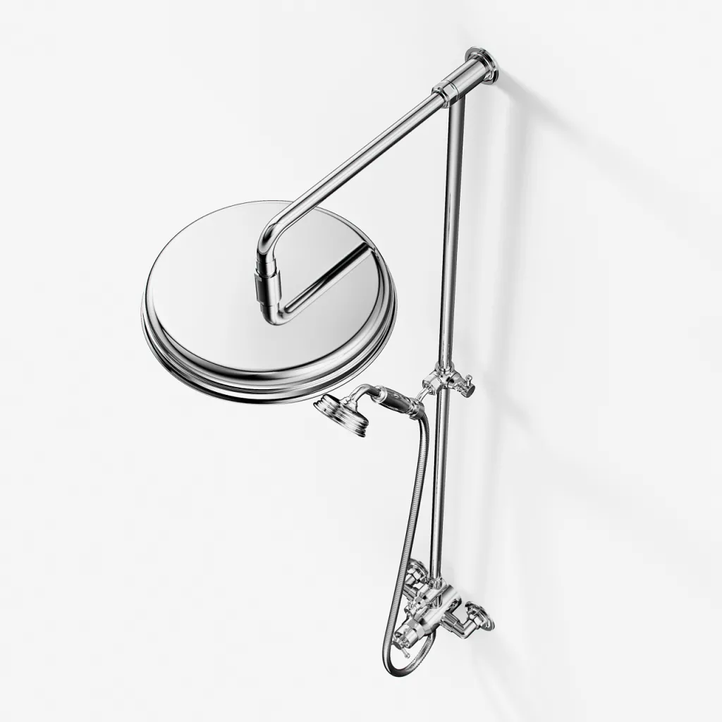 Hassel&Teudt HBT900 S02 - SmartTerm duschstångsset med Ø31 cm. Rain DeLuxe med EasyClean, Krom
