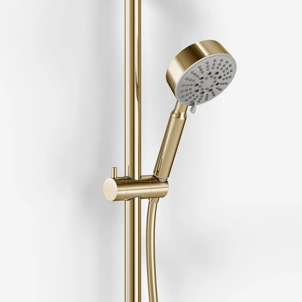 ArkiLife AVAO AABT900 - Termostatsats Ø30 Wellness Rain, PVD polerad mässing