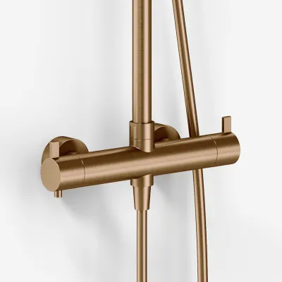 ArkiLife AVAO AABT900 - Termostatsats Ø30 Wellness Rain, PVD Borstad Koppar