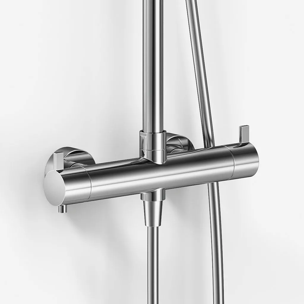 ArkiLife AVAO AABT900 - Termostatsats Ø30 Wellness Rain m/EasyClean, Krom