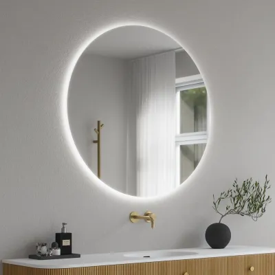 Pulcher Coco Backlight PM3-100 - Ø100 cm. LED-bakgrundsbelyst spegel med imskydd