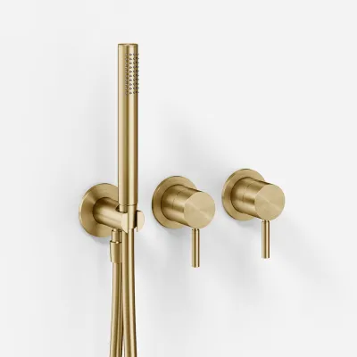 Semplice SBR801 - Duschset, PVD Borstad Mässing