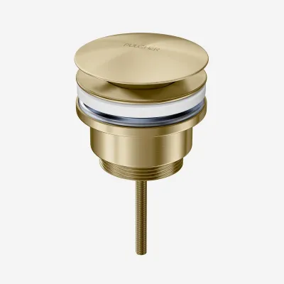 Pulcher Semplice Fly 1¼” - Universal fotventil, PVD borstad mässing