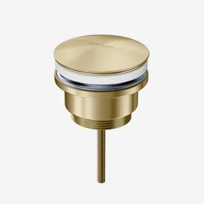 Pulcher Semplice Fly 1¼” - Universal fotventil, PVD borstad mässing