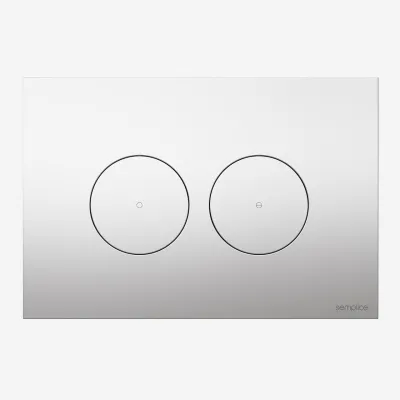 Semplice SX-O1 - DuoLux-O Spolplatta för dubbelspolning, Krom