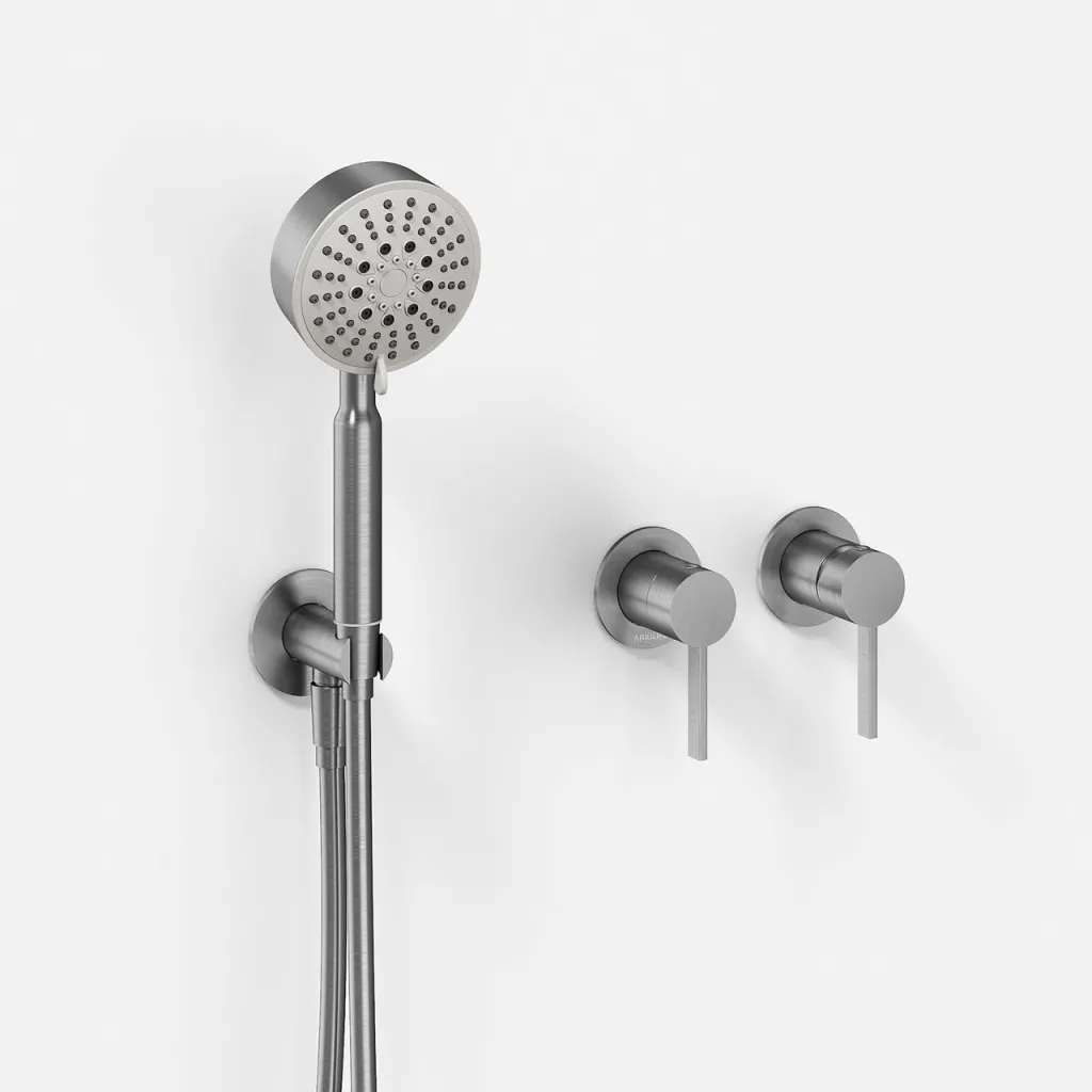 ArkiLife AVAO AA801 S01 - Ø30 Wellness Regn m/EasyClean, Borstat Rostfritt Stål