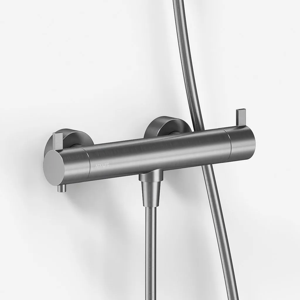 ArkiLife AVAO AABT204 S01 - Termostat inkl. Duschset, borstat rostfritt stål