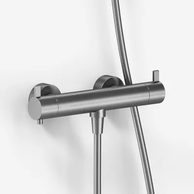ArkiLife AVAO AABT204 S01 - Termostat inkl. Duschset, borstat rostfritt stål
