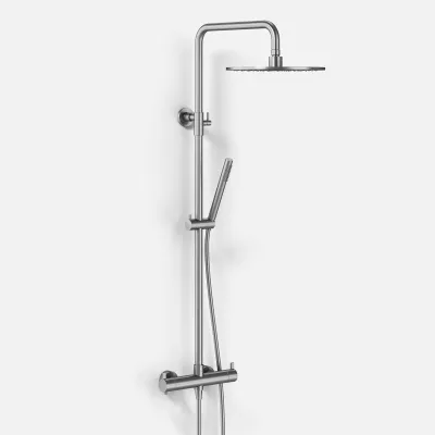 ArkiLife AVAO AABT900 S02 - Termostatsats Ø30 Wellness Rain, Borstat Rostfritt Stål