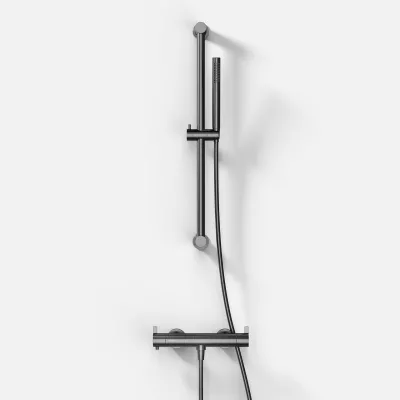 ArkiLife AVAO AABT204 S02 - Termostat inkl. Duschset, Stick, PVD Borstad Gunmetal