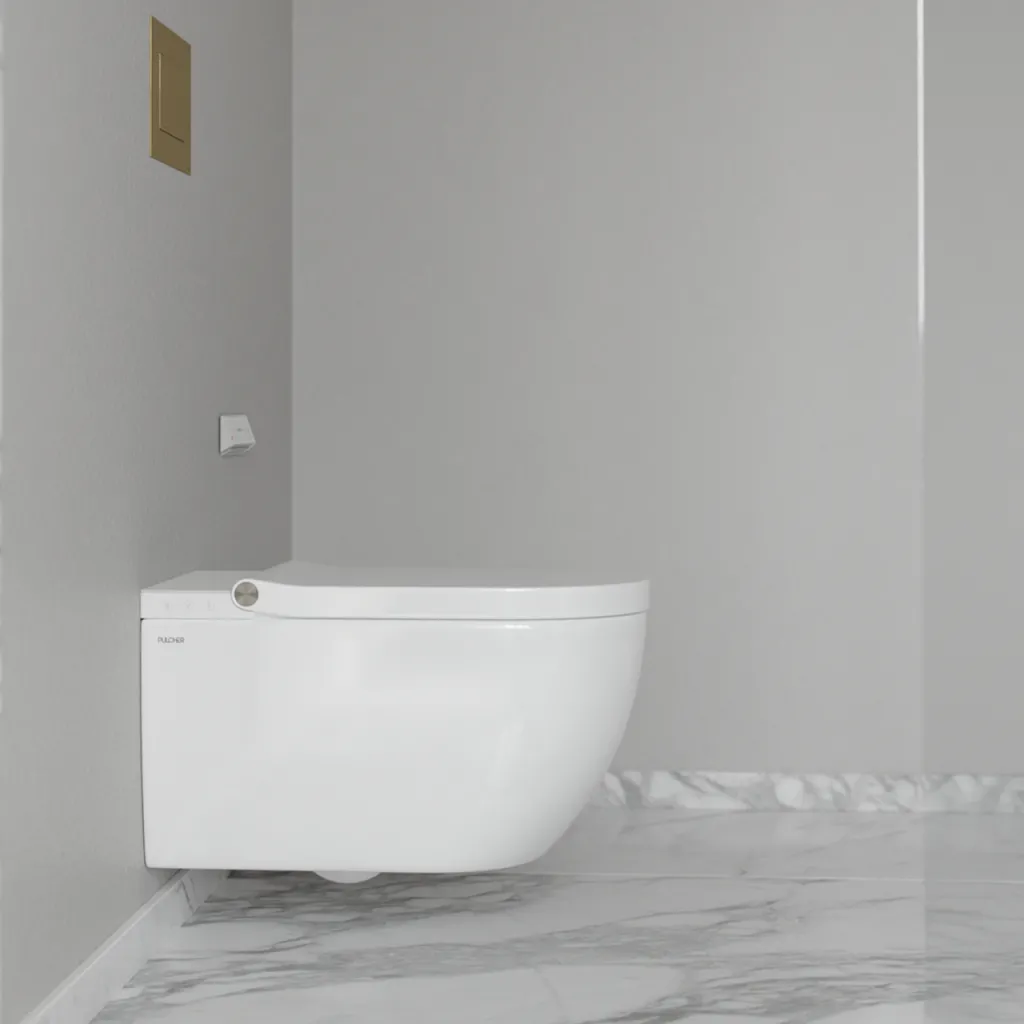 Aqualux PAX2-R Duschtoilet - LuxDusch Bidéfunktion och mjukstängande sits med värme