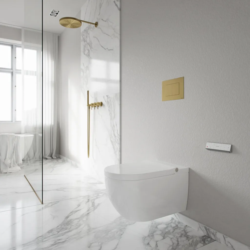 Aqualux PAX2-R Duschtoilet - LuxDusch bidéfunktion & soft-close sits