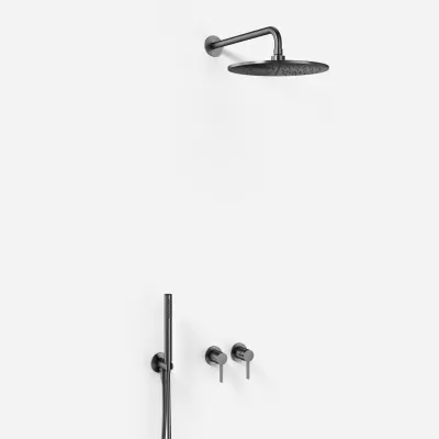 ArkiLife AVAO AA801 S02 - Ø30 Wellness Rain m/EasyClean, Stick, PVD Borstad Gunmetal