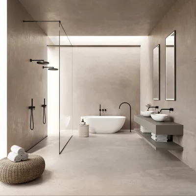 Semplice SBR801 S12 - Badkar/dusch, Mattsvart