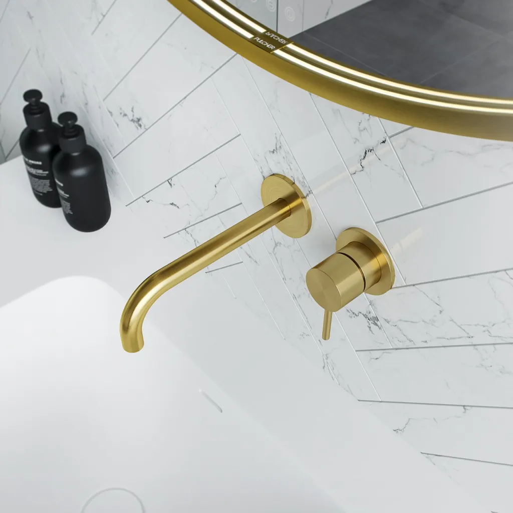 Semplice SHV502 S02 - 19 cm pip, PVD borstad mässing