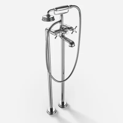 Hassel&Teudt HBK702 - Fristående badkarsblandare, Krom