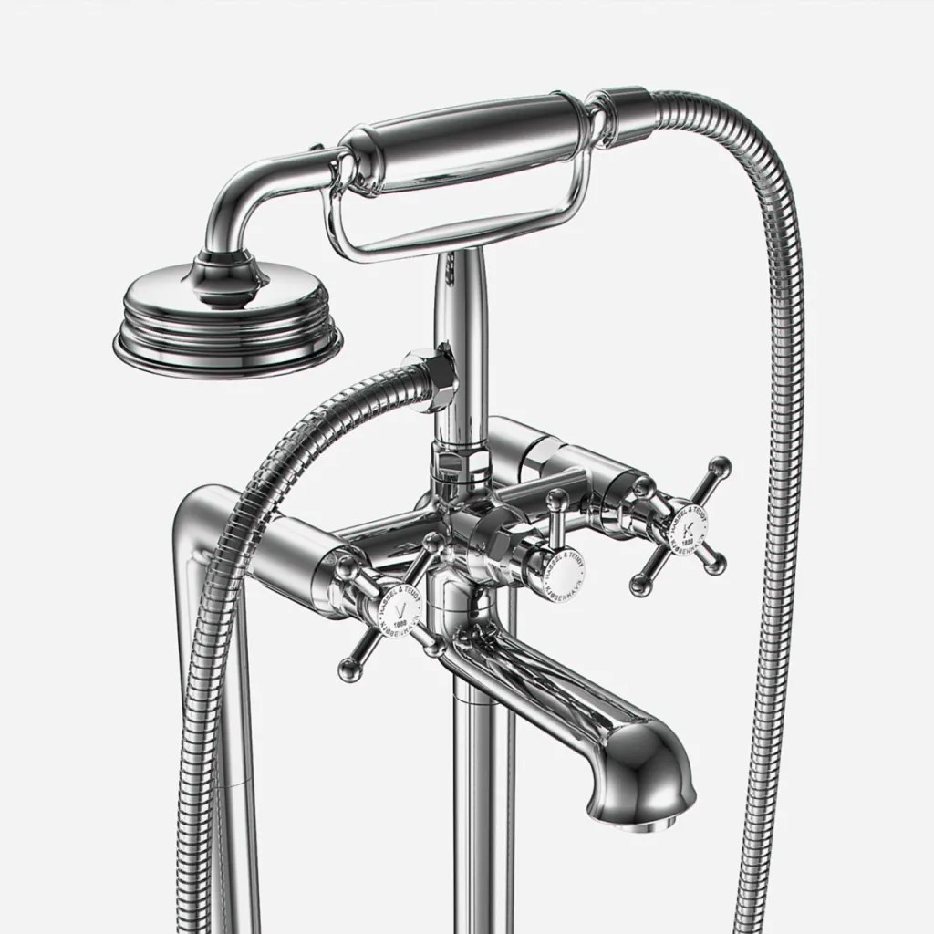 Hassel&Teudt HBK702 - Fristående badkarsblandare, Krom