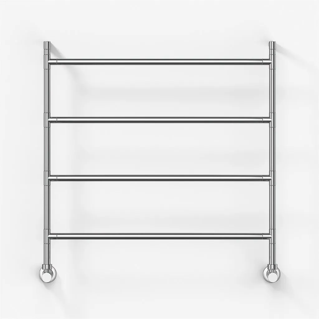Vetro Nostromo 482/4 - 80x80, Vattenburen handdukstork, Krom