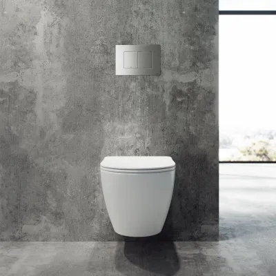 Dodo PD18 - Toalett i mattvitt porslin med Vortex-spolning + EasyClean-beläggning