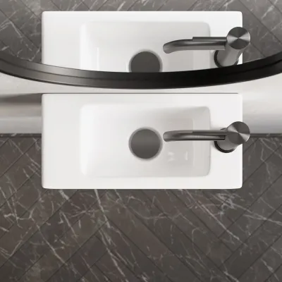 Brick 400 - Glansig vit