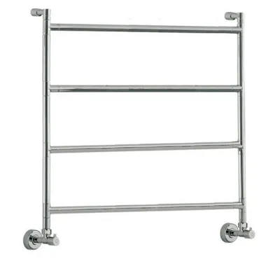 Vetro Nostromo 482/4 - 80x80, Vattenburen handdukstork, Borstad stål