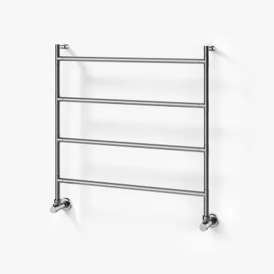 Vetro Nostromo 482/4 - 80x80, Vattenburen handdukstork, Borstad stål