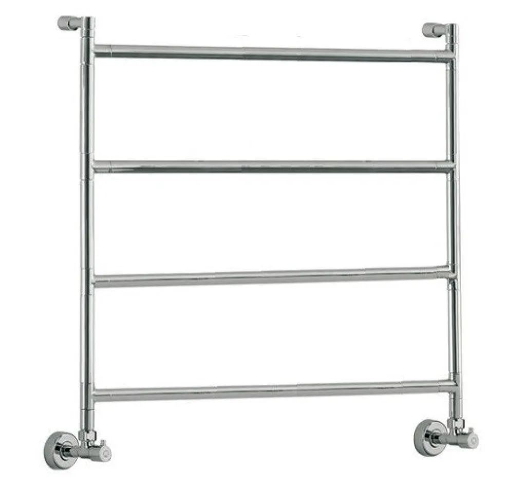 Vetro Nostromo 482/4 - 80x80, Vattenburen handdukstork, matt svart