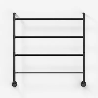 Vetro Nostromo 482/4 - 80x80, Vattenburen handdukstork, matt svart