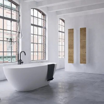 Copenhagen Chic CC3530 - Högskåp i Mattvid Corian® och Raw Wild Oak