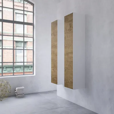 Copenhagen Chic CC3540 - Högskåp i Mattvid Corian® och Raw Wild Oak