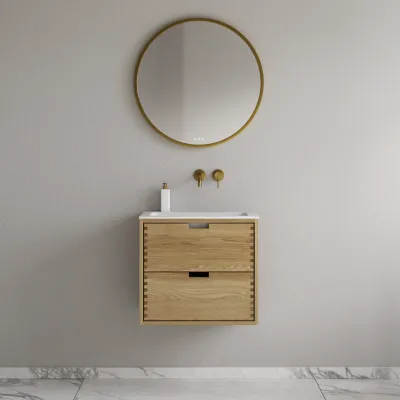 CPH Tapwork Soho 60 - MKII, fingergängade skåp i naturek inklusive Mathvid SolidTec® diskho