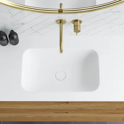 CPH Tapwork Soft 140R - MKII, Skåp i naturek inklusive mattvit SolidTec diskho